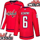 Capitals #6 Kempny Red With Special Glittery Logo Adidas Jersey,baseball caps,new era cap wholesale,wholesale hats